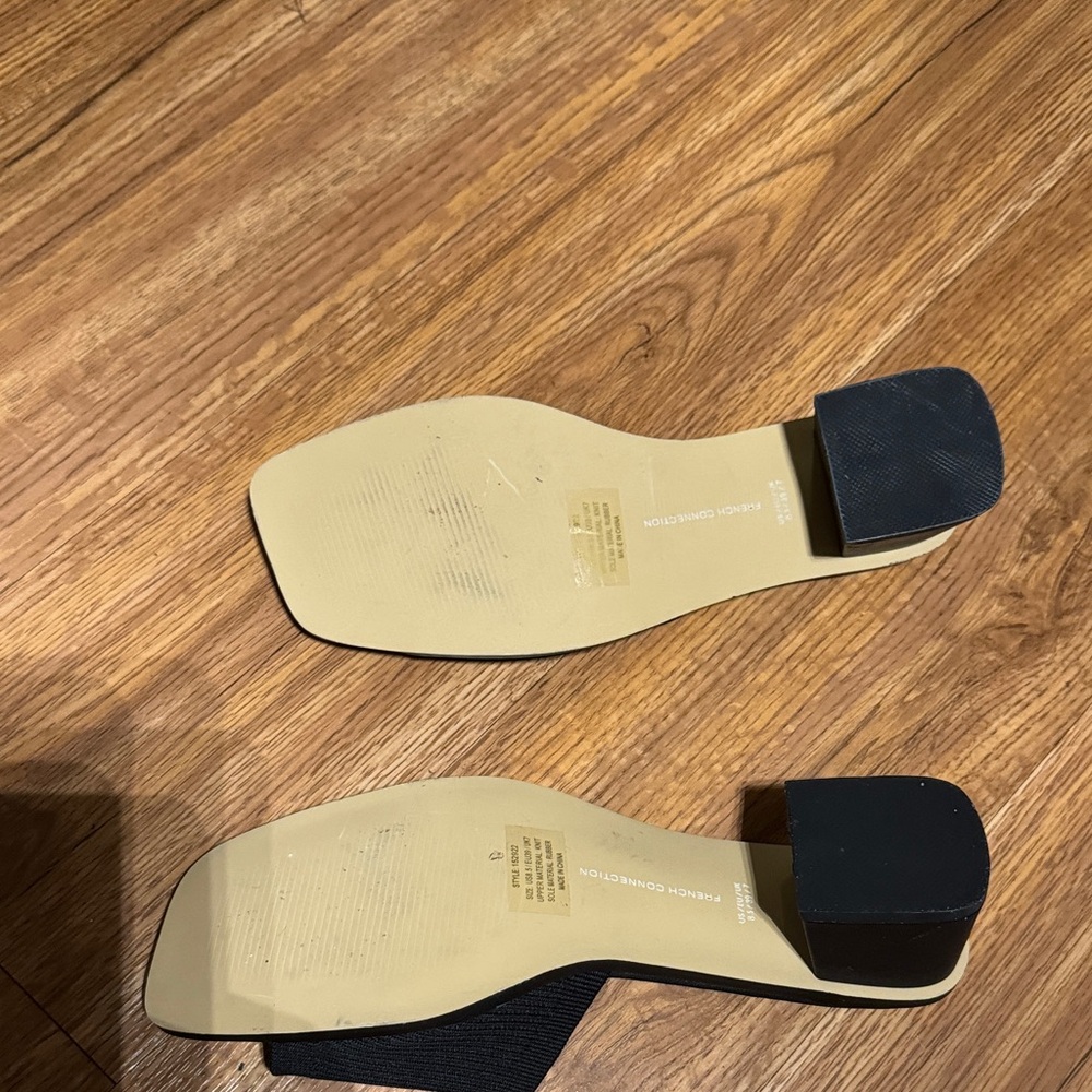 French Connection Black Slide Sandals - Picture 6 of 6